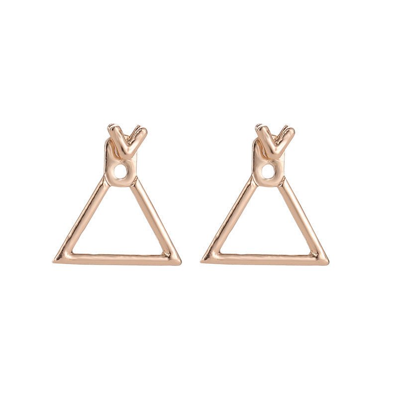 Hollow Square Ear Wrap Earrings - Modern Chic Style - Purmina