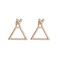 Hollow Square Ear Wrap Earrings - Modern Chic Style - Purmina