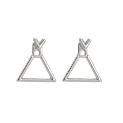 Hollow Square Ear Wrap Earrings - Modern Chic Style - Purmina