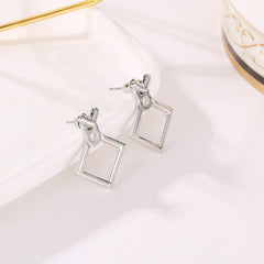 Hollow Square Ear Wrap Earrings - Purmina