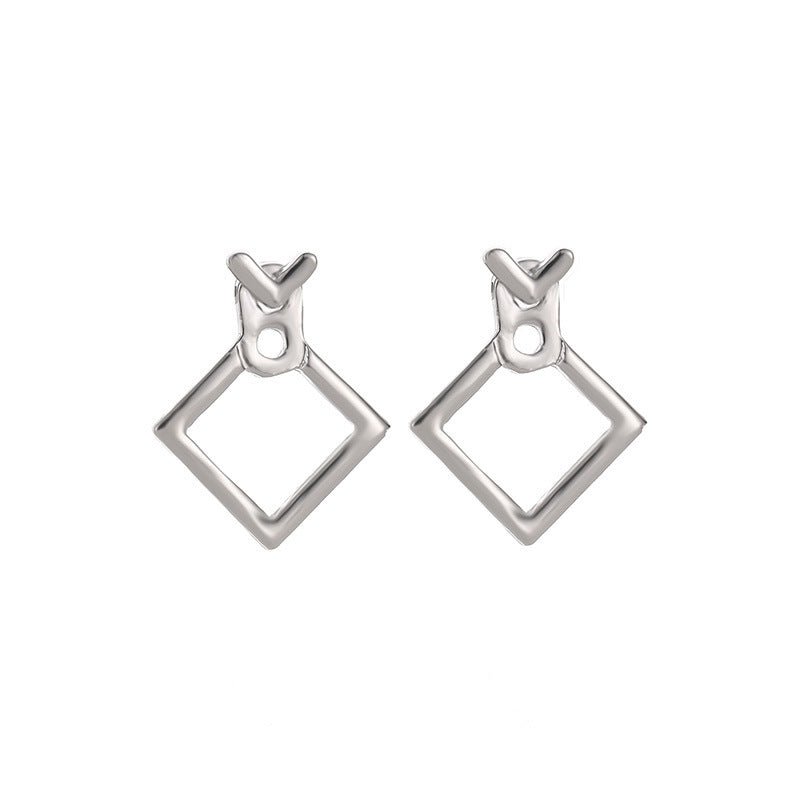 Hollow Square Ear Wrap Earrings - Modern Chic Style - Purmina