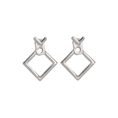 Hollow Square Ear Wrap Earrings - Modern Chic Style - Purmina