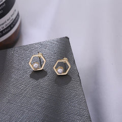 Hollow Square Ear Wrap Earrings - Modern Chic Style - Purmina
