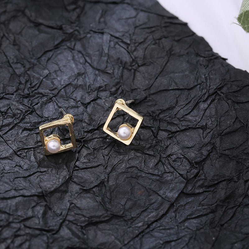 Hollow Square Ear Wrap Earrings - Modern Chic Style - Purmina