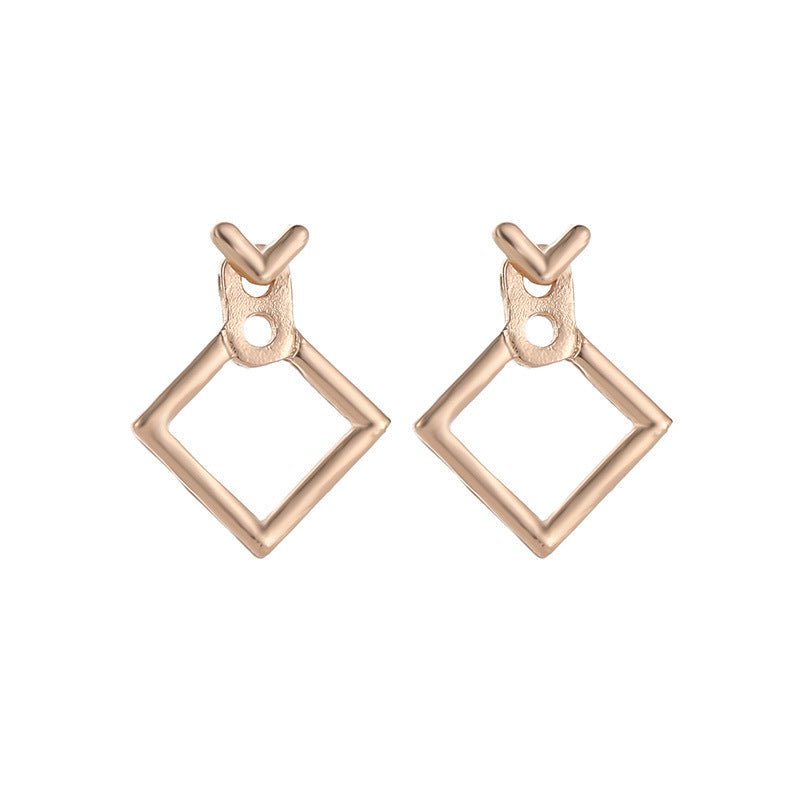 Hollow Square Ear Wrap Earrings - Modern Chic Style - Purmina
