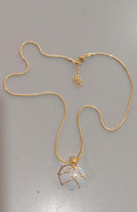 Silver Moonstone Pendant Necklace - Purmina