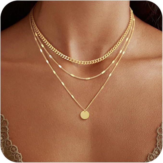 Multi Layer Trendy 3 Layer Necklace - Purmina