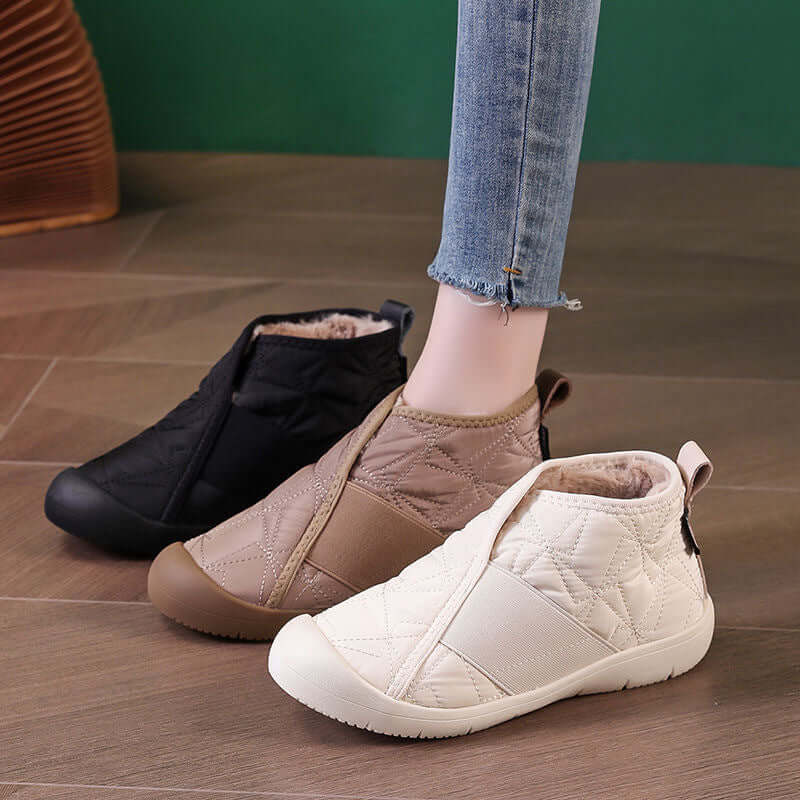 Women’s Quilted Cozy Ankle Boots