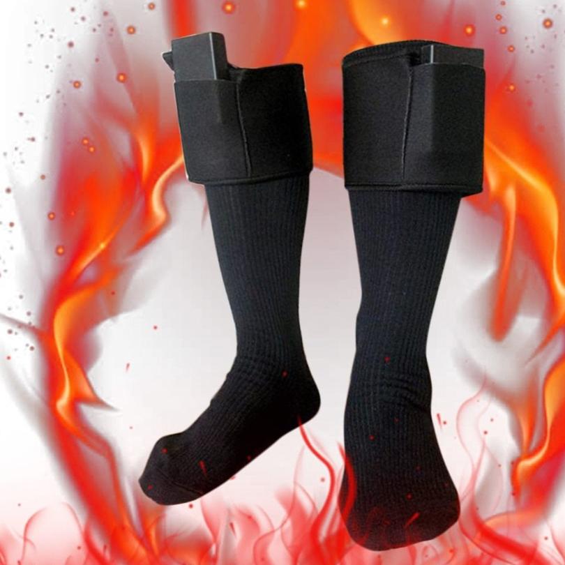 USB Electric Heated Socks for Men , Women  Quick Warmth, Cotton,