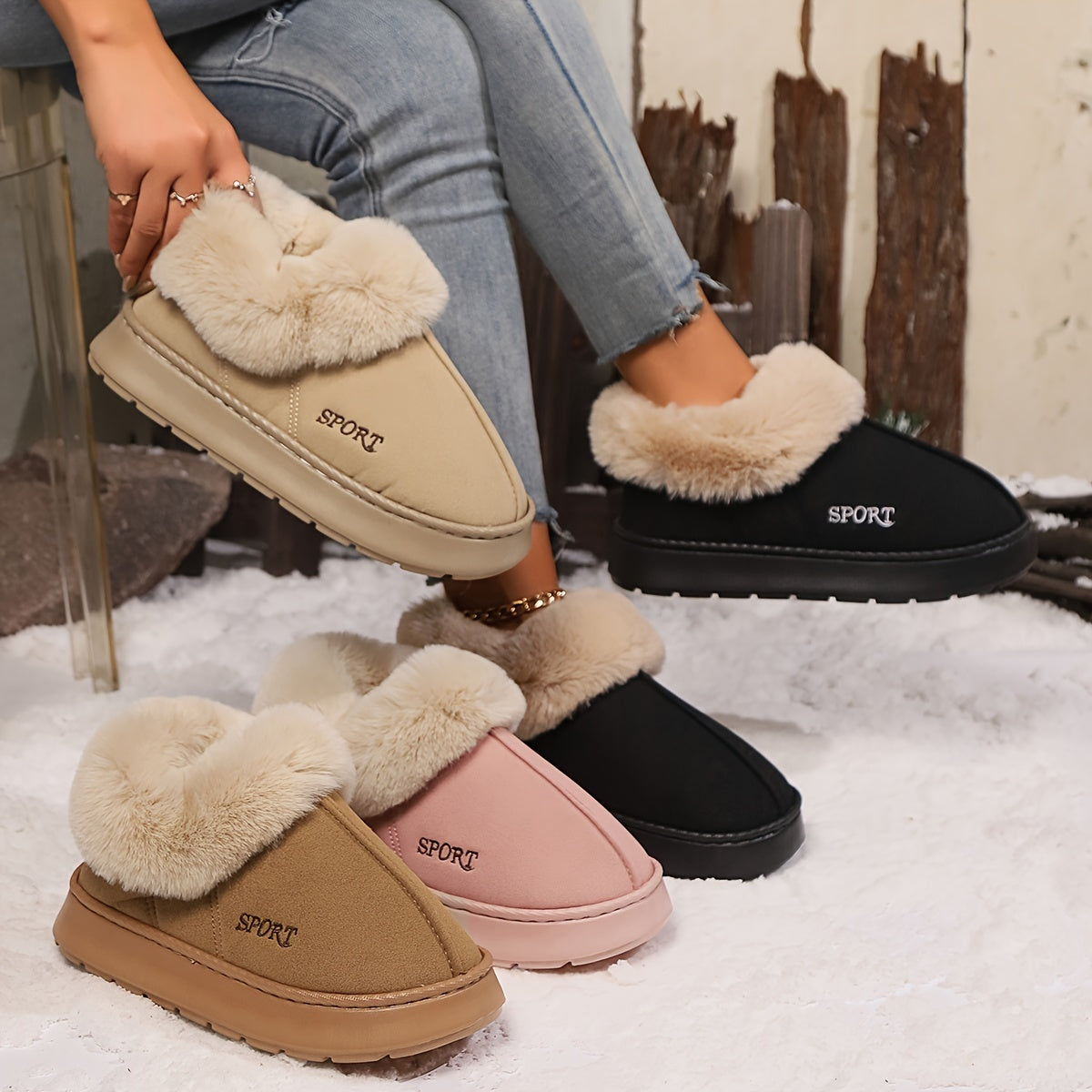 Women’s Casual Fluffy Slippers