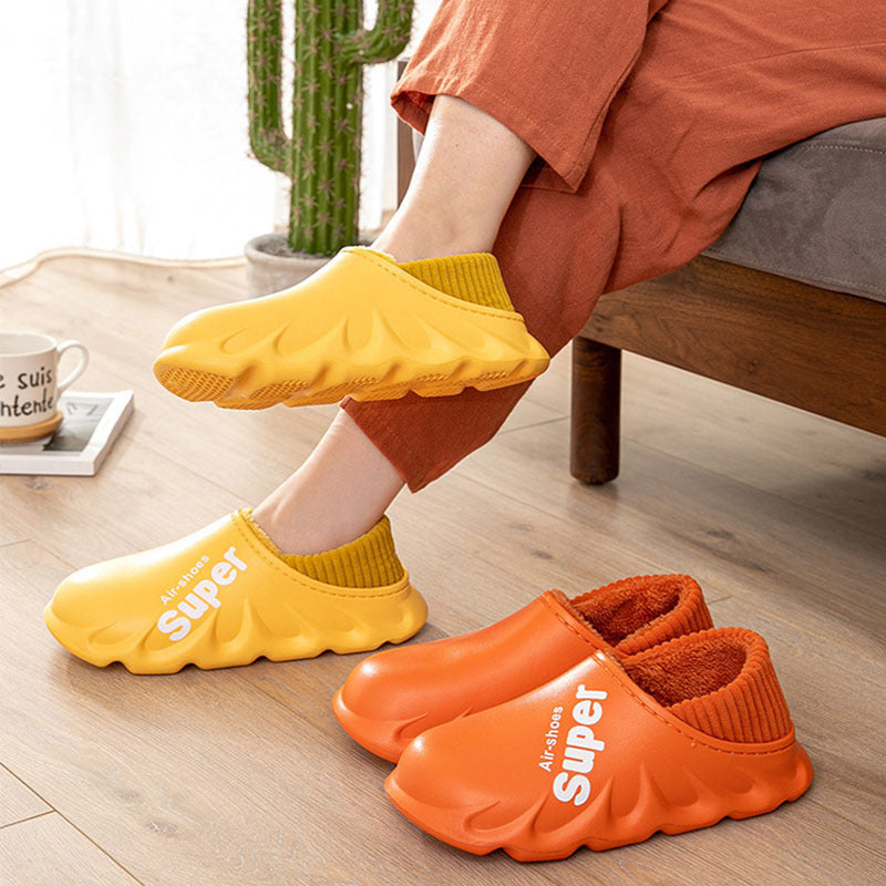 Winter Slippers for Men & Women ,Waterproof, Non-Slip Plush Cotton, Cozy