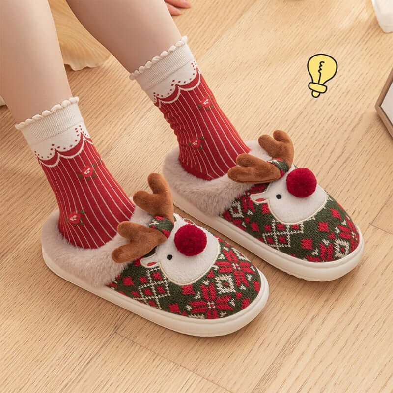 Unisex 2024 Christmas Cotton Slippers