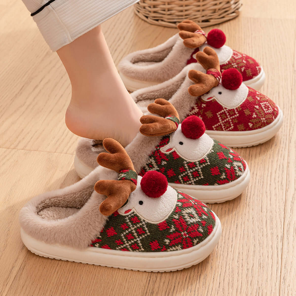 Unisex 2024 Christmas Cotton Slippers