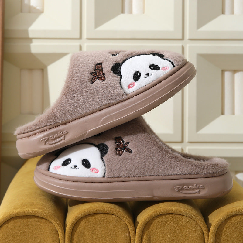 Cute Panda Cotton Slippers