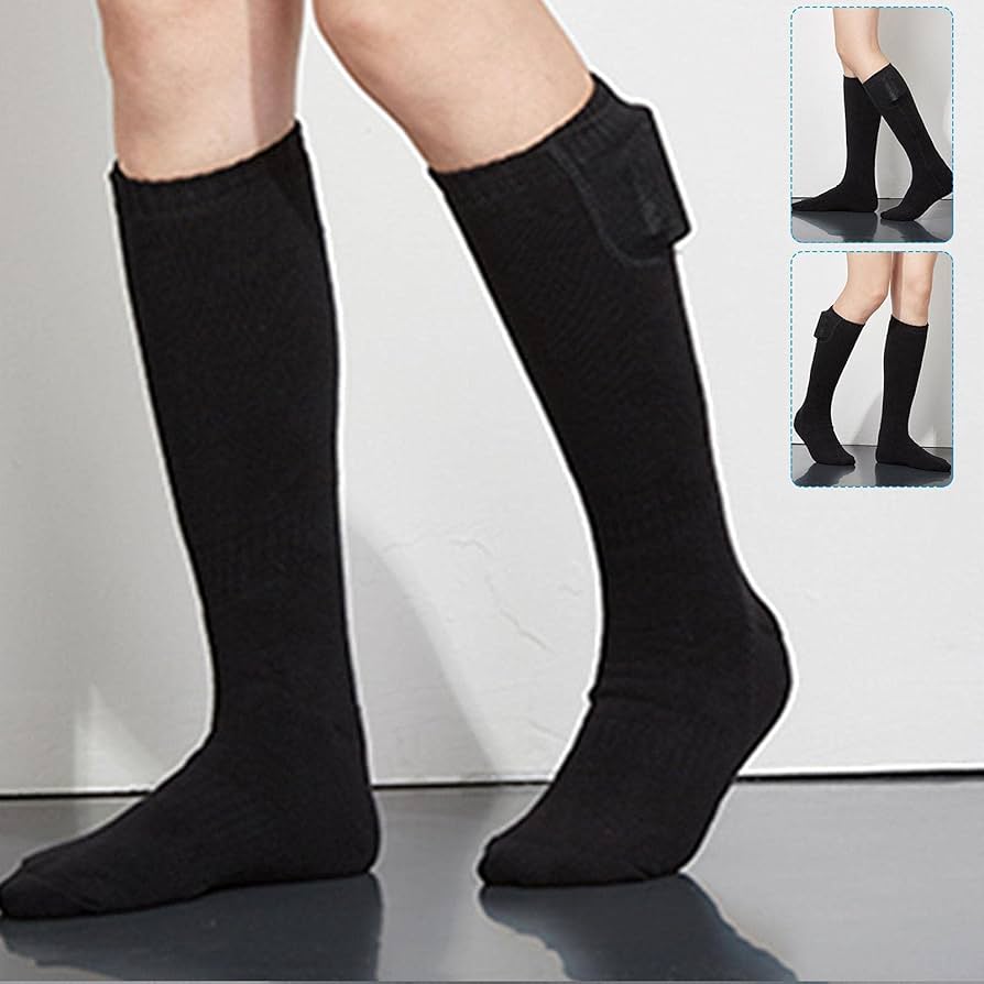 USB Electric Heated Socks for Men , Women  Quick Warmth, Cotton,