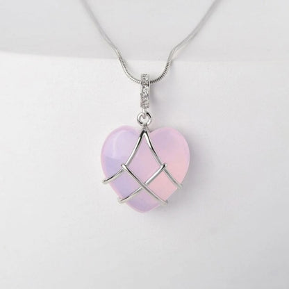 Celestial Moonstone Necklace – Cartoon Princess Pendant for Girls | Novelty Love Jewelry