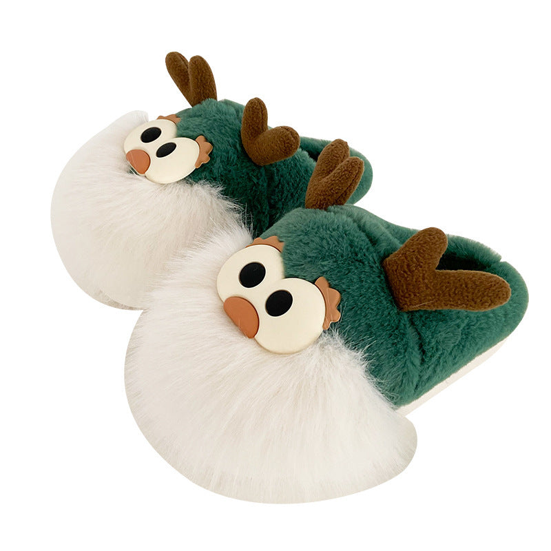 Christmas Deer Cotton Shoes