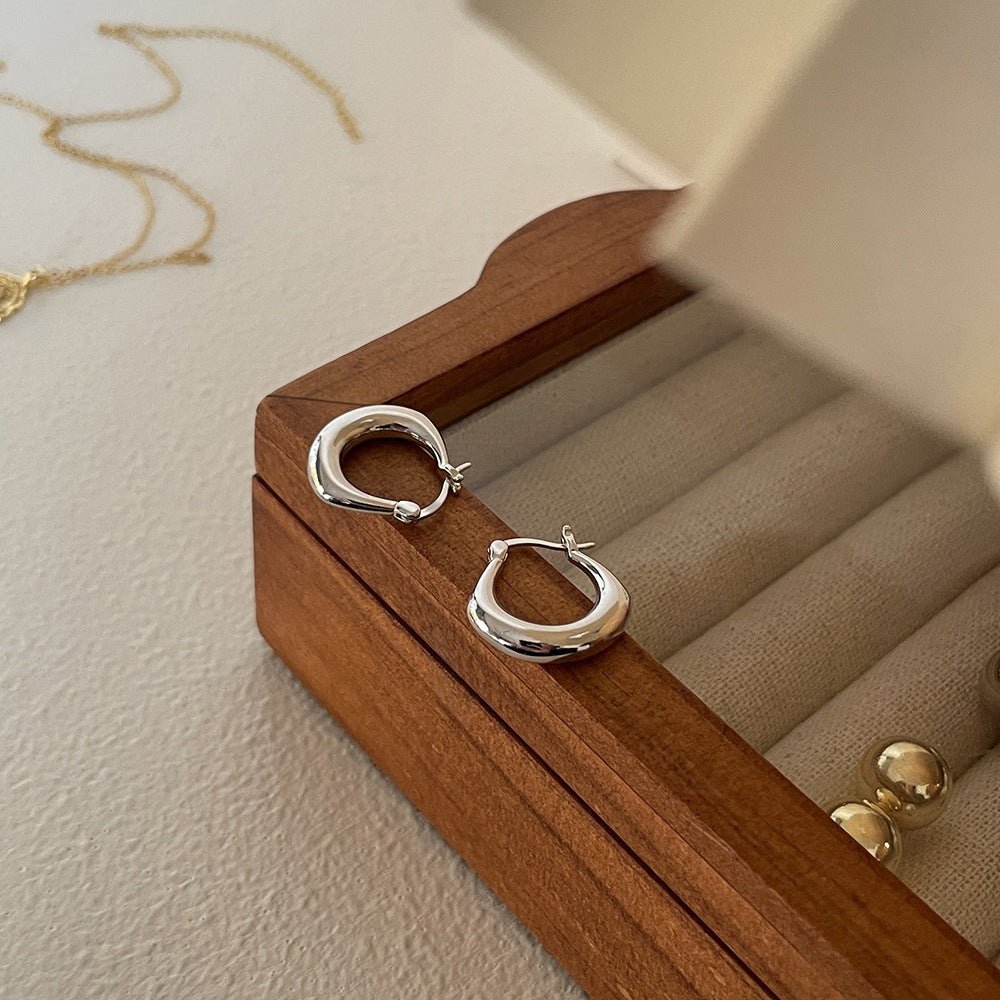 925 Sterling Hoop Earrings - Purmina