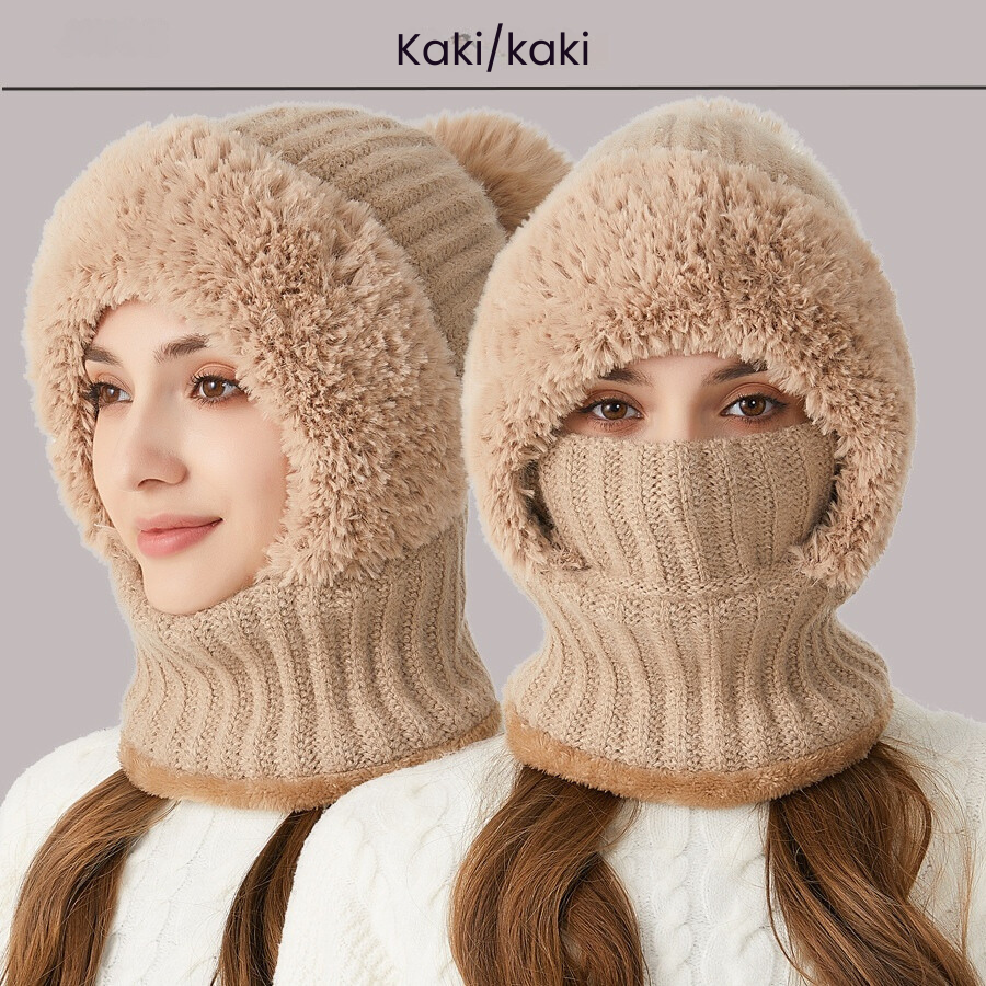 Windproof Warm Smile Lined Hat with Earflaps