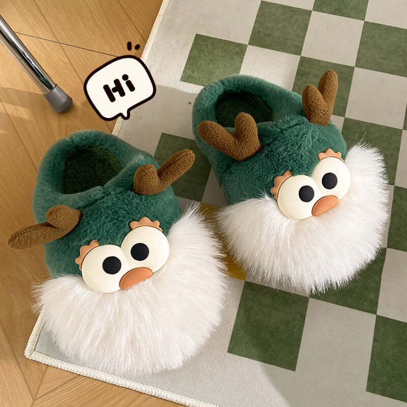 Christmas Deer Cotton Shoes