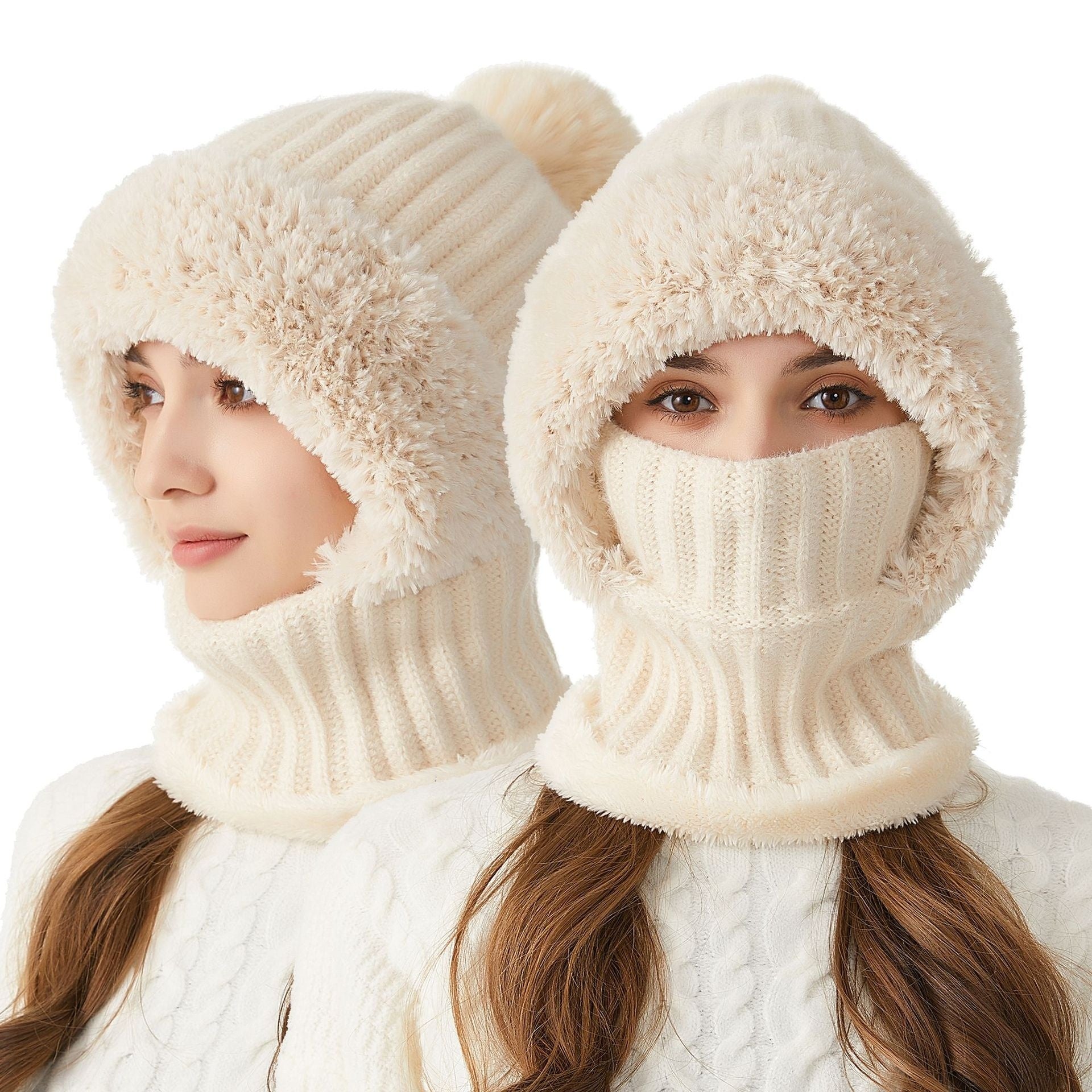 Windproof Warm Smile Lined Hat with Earflaps