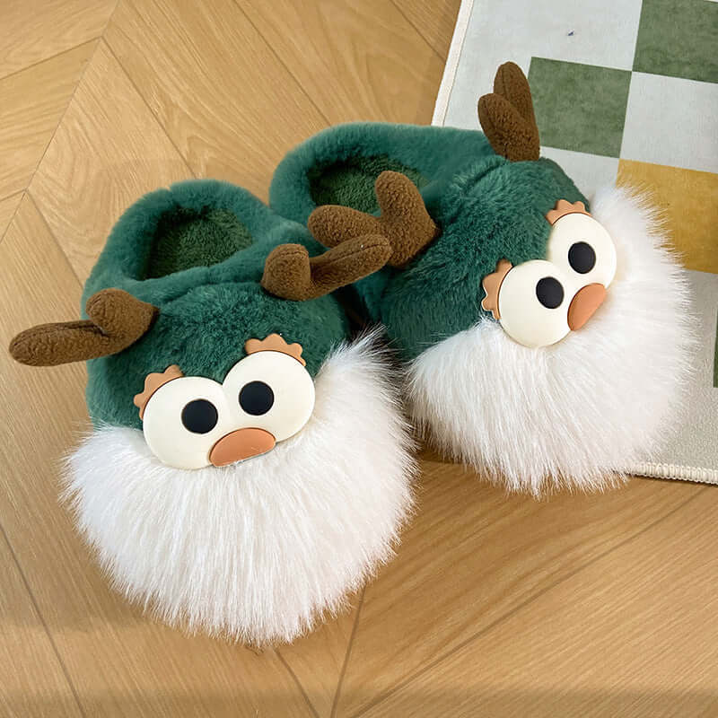 Christmas Deer Cotton Shoes