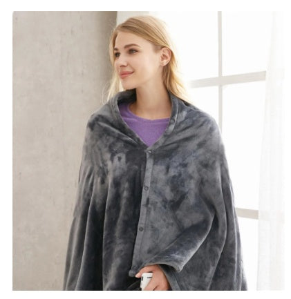 USB Heated Shawl & Blanket, Flannel with 3 Temperature Settings