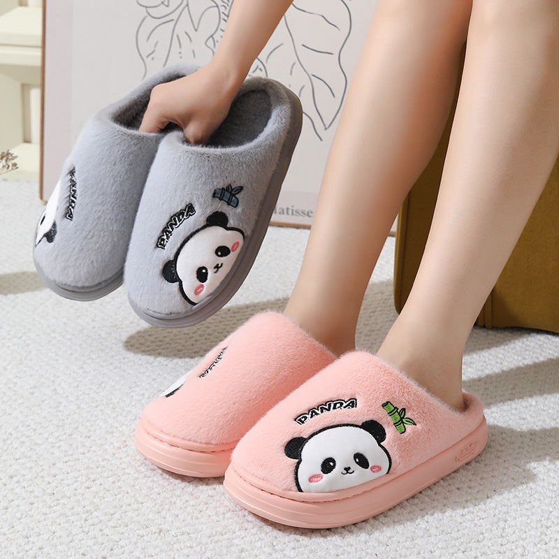 Cute Panda Cotton Slippers