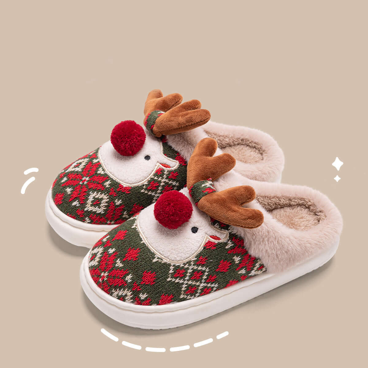 Unisex 2024 Christmas Cotton Slippers