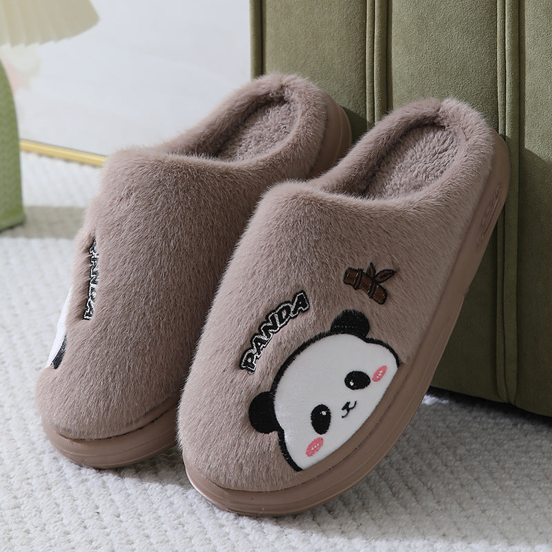 Cute Panda Cotton Slippers