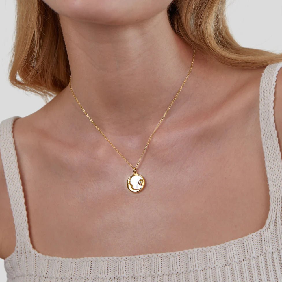 Popular Versatile Shell Moon Necklace - Purmina
