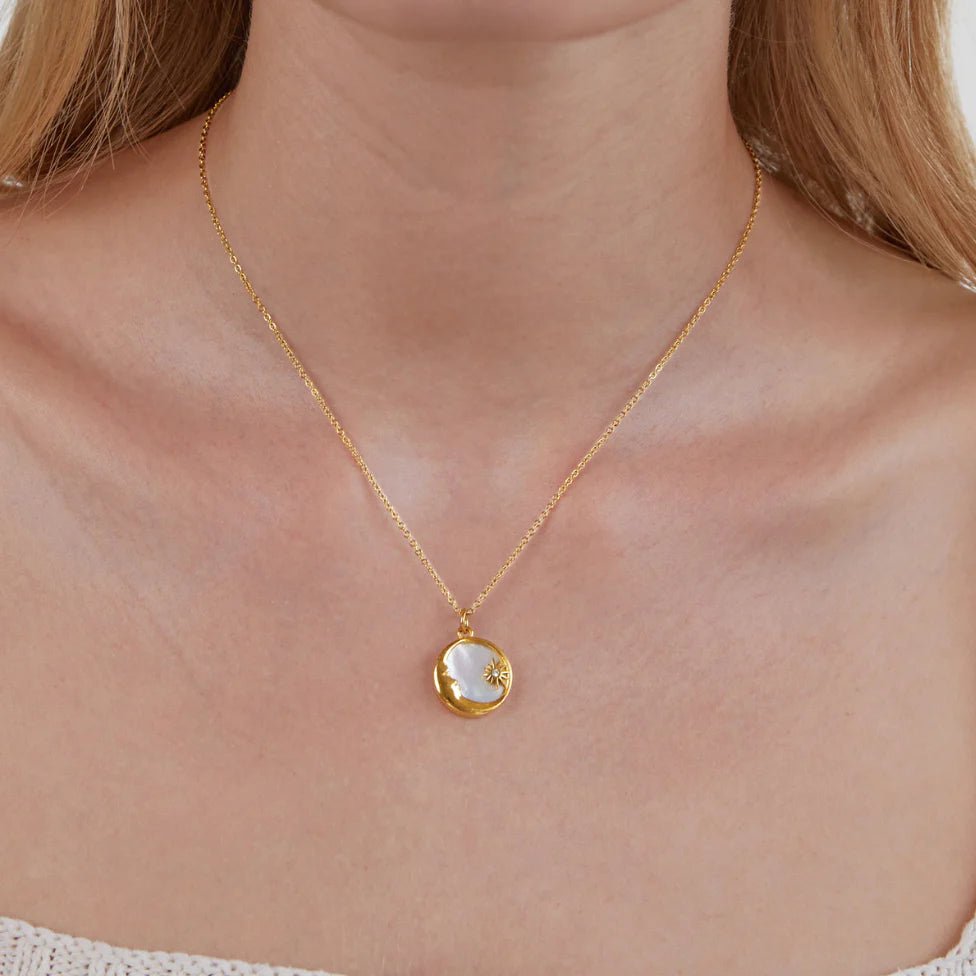 Popular Versatile Shell Moon Necklace - Purmina